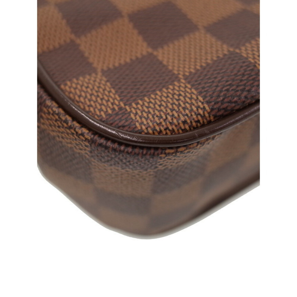 Louis Vuitton Ebene Damier Shoulder Brown Bag Canvas Aubagne - Picture 4 of 8